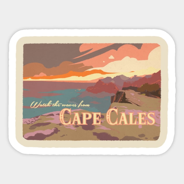 Cape Cales Sticker by budgebuttons